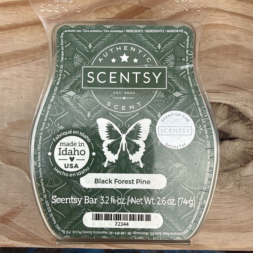 Scentsy Black Forest Pine Wax Bar 3.2 fl oz Fragrance Melt Retired New